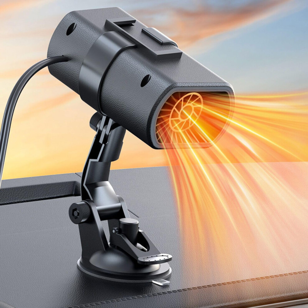 12V Car Heater And Truck Windshield Defroster, Fast Heating Dual Mode Fan For Rv Window 9382693043887