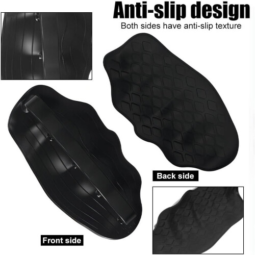 Workout Grips 2 Pack Non Slip Weight Lifting Pads Pull Ups Black 1