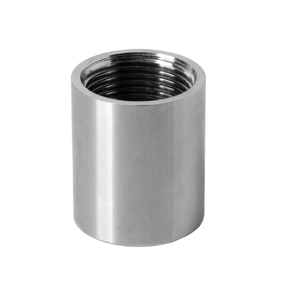 304 Stainless Steel Threaded Pipe Connector Double Female Leakproof Corrosion Resistant 1 Inch 9347817337730