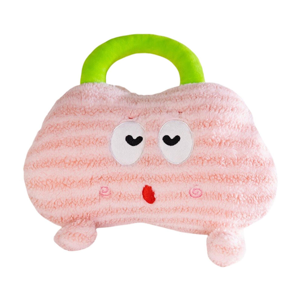 Pink Hot Water Bottle With Plush Cover Cute Cloud Hand And Foot Warmer For Pain Relief And Warmth