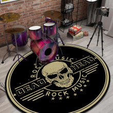 Drum Rug AntiSlip Drum Mat Soundproof Rectangular 60 Cm VibrationAbsorbing Carpet