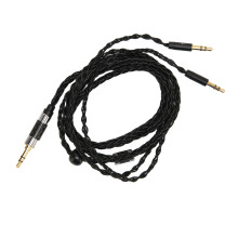 Control remoto de repuesto con trenzado de alambre de cobre para auriculares audiófilos, cable balanceado de alta fidelidad, no requiere