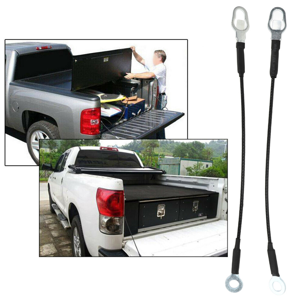 2Pcs Aluminum Alloy Tailgate Straps Cable For Ford Ranger B-Series Pickup 3321374417568