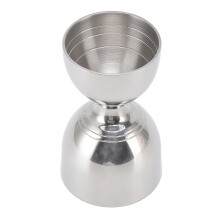 Edelstahl Cocktail Jigger 30/60ml, langlebiger Shot-Glas-Maß, Silber