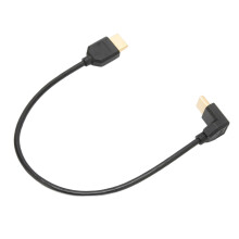 Cable de Interfaz Multimedia de Alta Definición de 90 hacia abajo 48Gbps Negro
