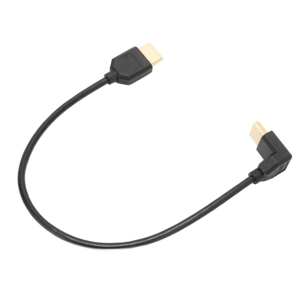90 Degree Down Hd Multimedia Interface Cable 48Gbps 8K Black 9461374418302