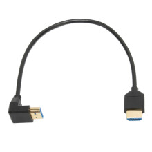 HDMI2.1 pravouhlý adaptér, 8K pozlátený HDMI samec/samica, podporuje 4K pri 120 Hz, 48 Gbps, hliníkový kryt, univerzálny, vhodný pre herné