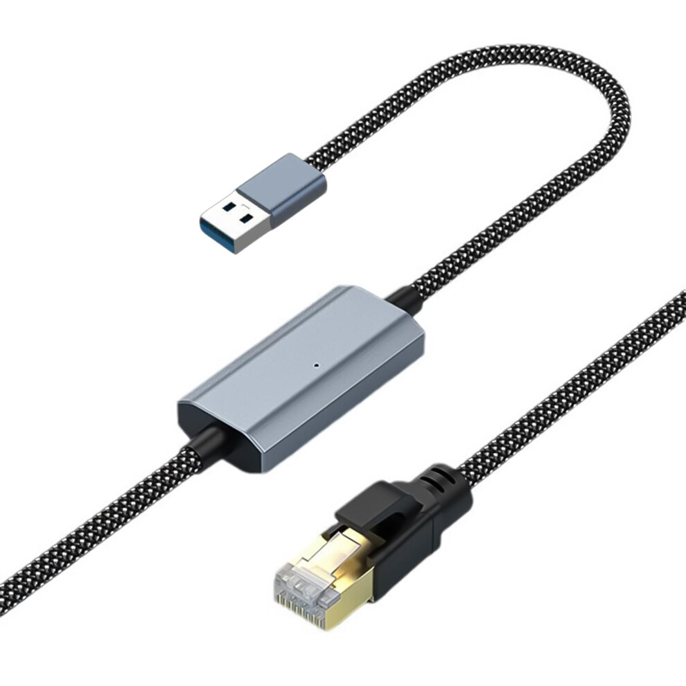 Usb3.0 To Rj45 Gigabit Ethernet Converters Nylon Braided Cable Durable Windows Macos Linux Compatible 9189345427718
