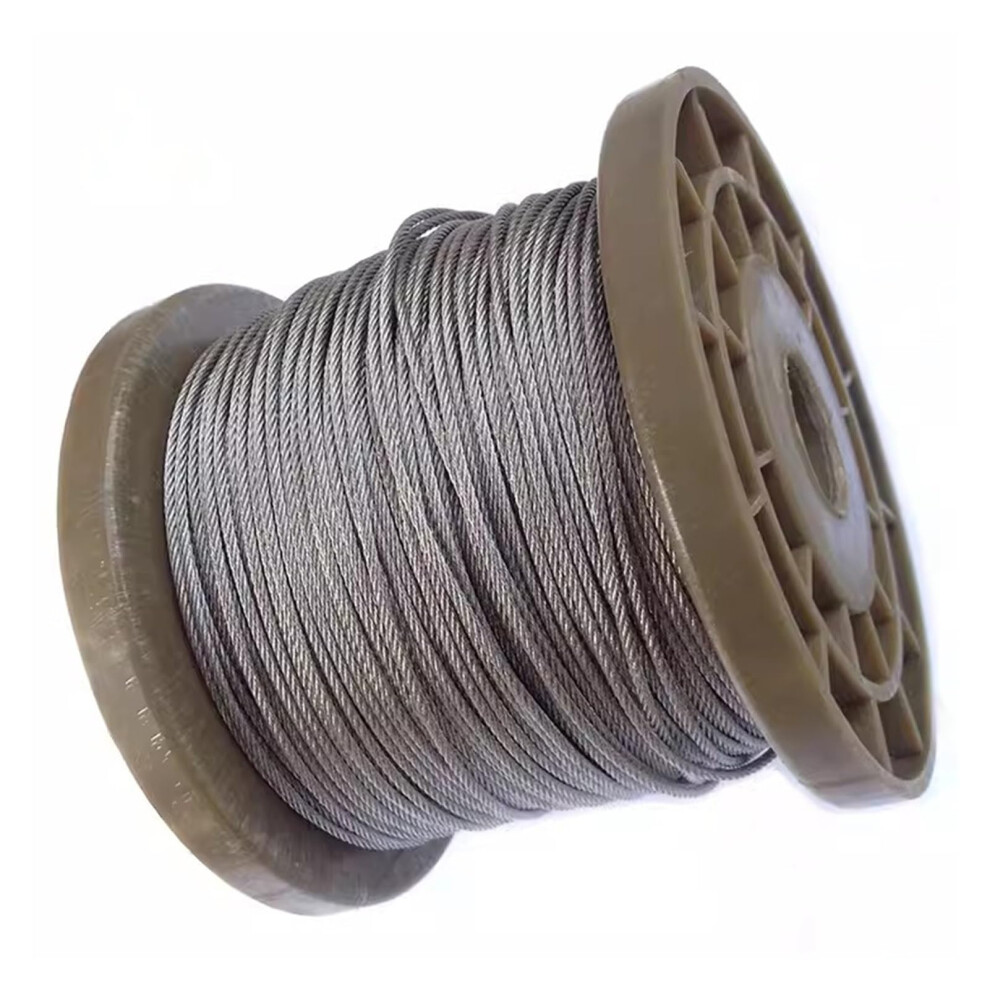 2.5Mm 304 Stainless Steel Wire Rope 7X7 Strand Flexible Safety Cable For Balcony Railing 500M 9426802710212