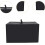 Microwave Oven Cover Black Polyester Dustproof Protector for Kitchen Countertop Universal Fit 4