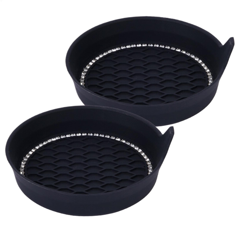 Silicone Cup Holder Liner Nonslip Drink Stabilizer Pad 2Pack Waterproof Water Bottle Coaster For Car And Home 9189345427985