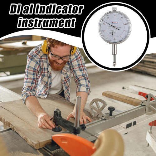 Dials Indicator With Pointer, 010mm, Aluminum Alloy Housing, 0.01mm Precision 1