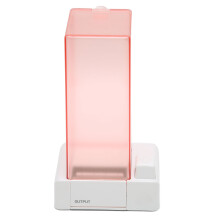 Cotton Pad Dispenser, Easy To Use For Square Cotton Pads, Nonslip Base Ensures Stability, Transparent Design For Observing Contents (5cmX6cm)