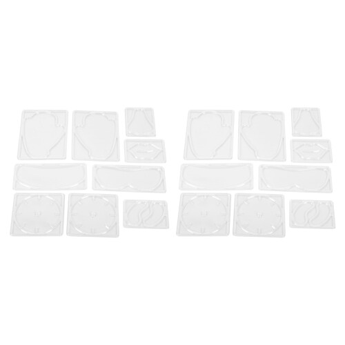 Facial Mask Mold Set for DIY Reusable Face Mask Maker) Transparent, 2 Boxes