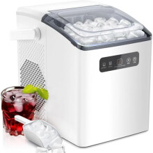 Countertop Ice Maker with SelfCleaning, Quiet Operation, 2 Cube Sizes for Home or Office