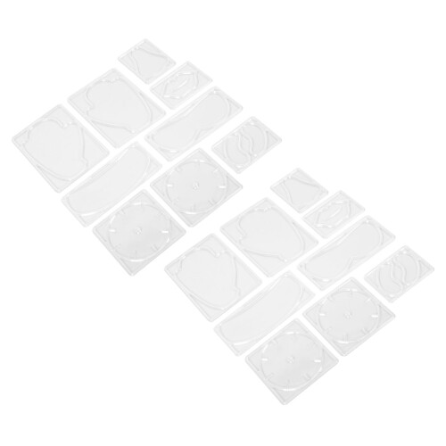 Facial Mask Mold Set for DIY Reusable Face Mask Maker) Transparent, 2 Boxes 1