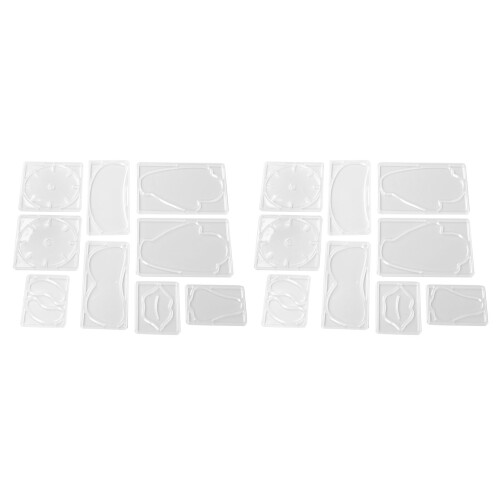 Facial Mask Mold Set for DIY Reusable Face Mask Maker) Transparent, 2 Boxes 2