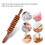 Holz-Massage-Rollerstab 41cm – Müdigkeitreduzierung, Rot 7