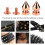 Rose Gold Brass Spiked Cone Studs 8x14mm 100 Sets DIY Kit 5