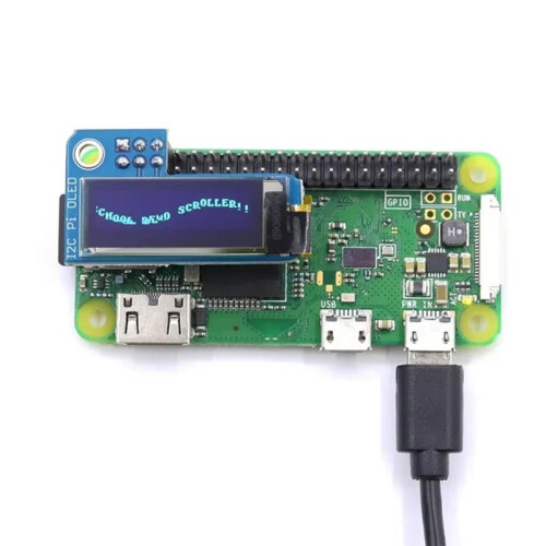 0.91inch OLED 128x32 I2C IIC SSD1306  OLED Display Module for RPI Raspberry Pi 1, B+, 2, 3 and Zero 1