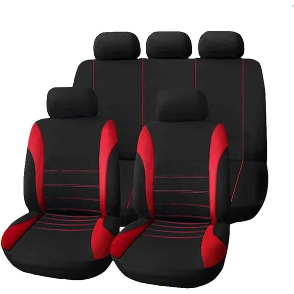Car Seat Cover Sets For Kia Ceed/Cee'd I (Ed) 20072012, 5 Seats Full Surround Breathable Ared 9189345428319