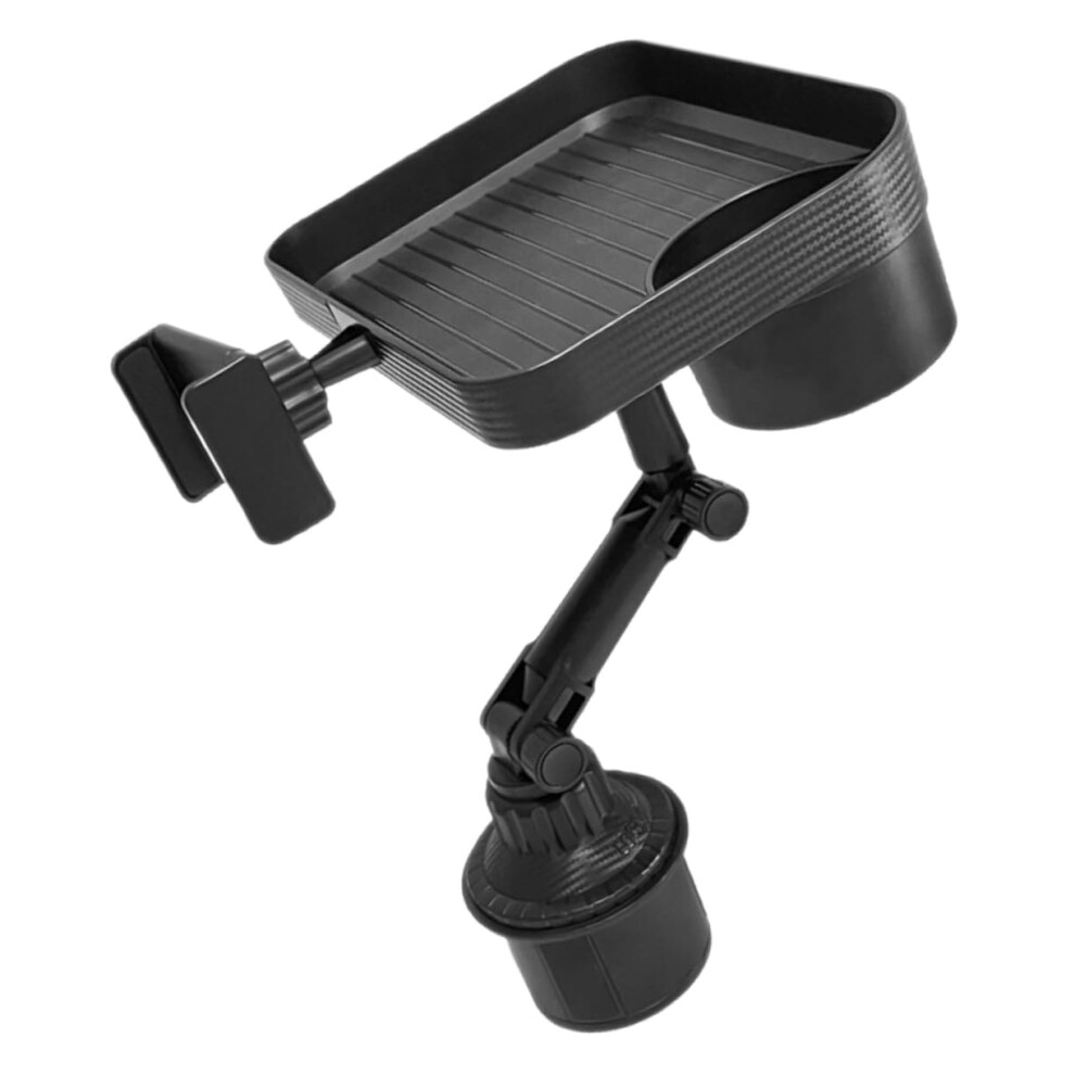 Car Cup Holder Tray With Detachable Food Tray And Phone Stand For Road Trips 9382693045966