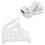 Lightweight White Barcode Printer Stand 200x130x135mm for Labeling Machines 1