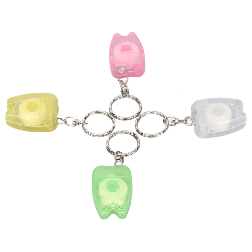 Mini Oral Hygiene Flosser & Teeth Cleaner Keychain Travel Dental Accessories