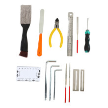 Fret End Dressing File, gitar fret fil i rustfritt stål, profesjonelt verktøy for avrunding, forming og avgrading, komplett gitarvedlikehold