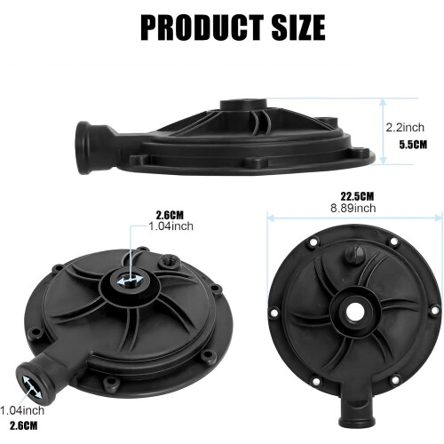 Corrosion Resistant Pool Pump Volute Replacement for Optimized Water Flow and Easy Installation 1