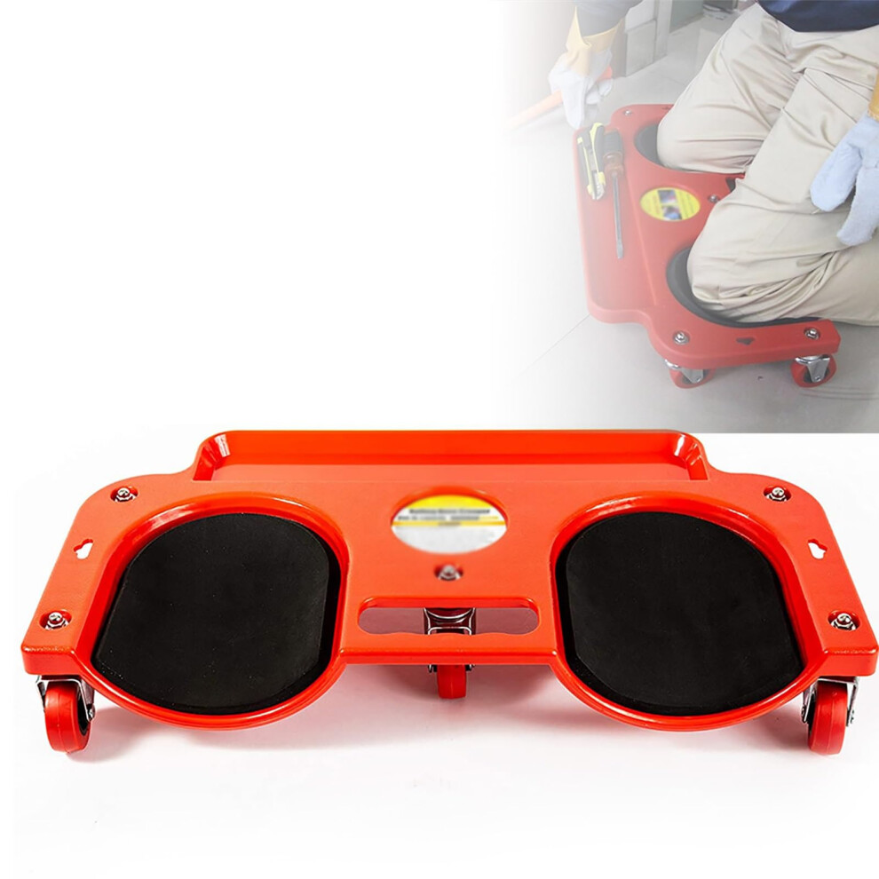Rolling Knee Pads With Wheels Easy Move Operate, Strong Load Bearing For Tiling, Car Maintenance, Landscaping Red 9347817234664