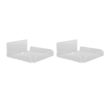 Kleine Acryl-Wandregal für Lautsprecher – verstellbar, platzsparend, 10,2 x 10,2 x 4,5 cm