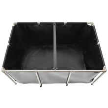 Maapallon Ylisen Kalavesi - DUOKU - DS-202 - Kapasiteetti 1023,3 L - PVC-kangas - Ruostumaton teräsrakenne