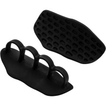 Gym Grips 1 Pair Ergonomic NonSlip Silicone Hand Grips For Workout And Weight Lifting Bodybuilding Unisex Black