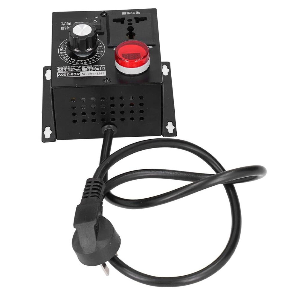 4000W Power Ac 0220V Voltage Regulator Adjustable Appliance Speed Controller Overload Accessories Light 9382693926616