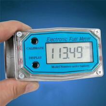 Turbine Digital Fuel Flow Meter Oval Gear Flow Gauge BSPT/NPT 1inch 200L/Min