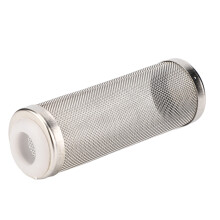Zulaufschutzkorb, Aquarium-Durchflussfilter mit Netzfilter, Ansaugsieb für Aquarien mit garnelensicherem Einlass, Vorfilter aus Edelstahl