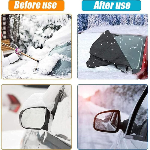 Car Windscreen Cover for Q7 20102015, Winter Snow Front Window Dust Protector, Windscreen Shield 1