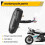 Motorcycle Modified Universal LCD Speedometer Tachometer + Induction Wire Magnet + Instrument Large Bracket 5