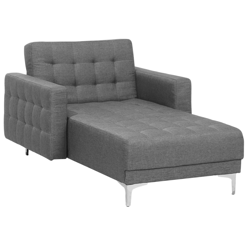 Chaise Longue ABERDEEN Fabric Grey