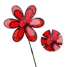 Grote gazondecoratie, windspinner, dubbellaagse-dubbele kever