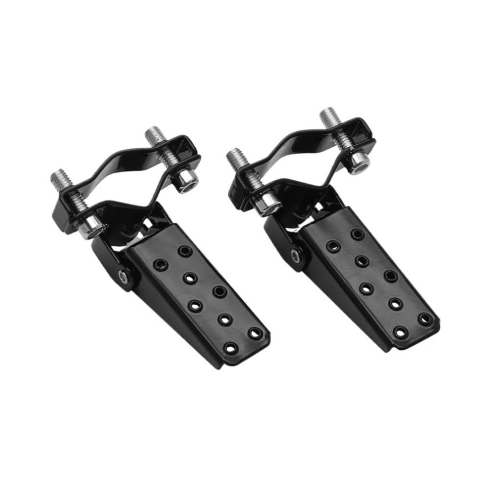 Motorcycle Foot Pegs Aluminum Nonslip Passenger Footrests Universal For Suzuki Black 9189345430053