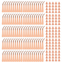 Chicago Screws Rose Gold Solid Round Head Button Tack Slotted Nipple Rivet Studs For Leather Craft Accessories High Quality Solid Head Anti Rust Anti