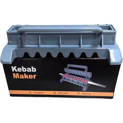 BBQ Skewer Maker Foldable ABS Kebab Making Tool for Easy Clean and Compact Storage 1