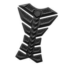 Motorcycle Gas Tank Sticker Tank Decal 3D Durable Bone Design Protector Black