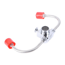 Emergency Eye Wash Unit Faucet Mounted Sink Attachment Dual Nozzle Eye Flush Shower Dust Covers Lab And Industrial Use