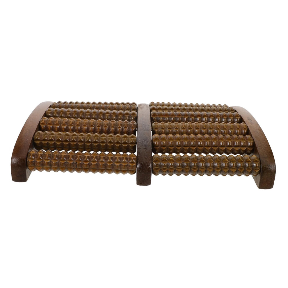 Wooden Foot Massager Ergonomic Roller Acupoint Pressure Tool For Home Use Plantar Aches Relief Manual Massage Device