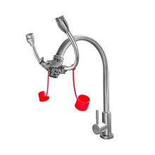 Emergency Eyewash Station Faucet Sink Mount Rotatable Double Spray Eyewash Attachment Style 1 Style 2