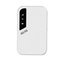 Reise-WLAN-Hotspot, 4G 5G, Mobiler Hotspot, SIM-Steckplatz, 300 Mbit/S, Stabile Verbindung, Unterstützt 10 Geräte, Asiatische Version, Weiß