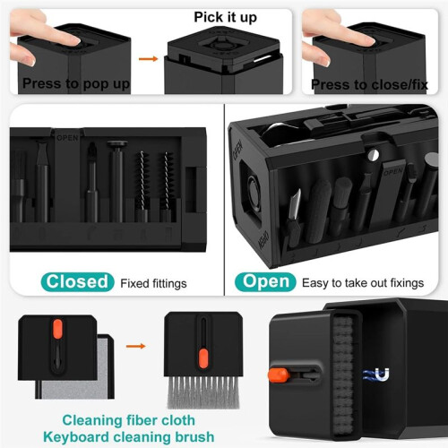 32-in-1 Multi-Functional Deep Cleaning for  , AirPods, Keyboard, and Keycap Removal -Precision Tools 1